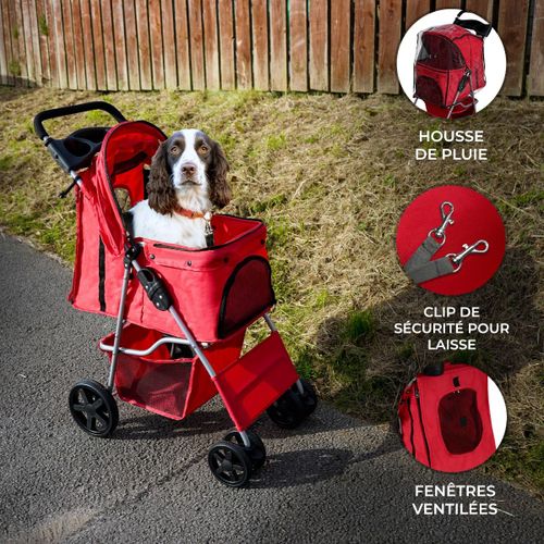 Poussette Pour Animal De Compagnie ¿ Rouge