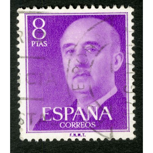 Timbre Oblitéré Espana, Correos, 8 Ptas