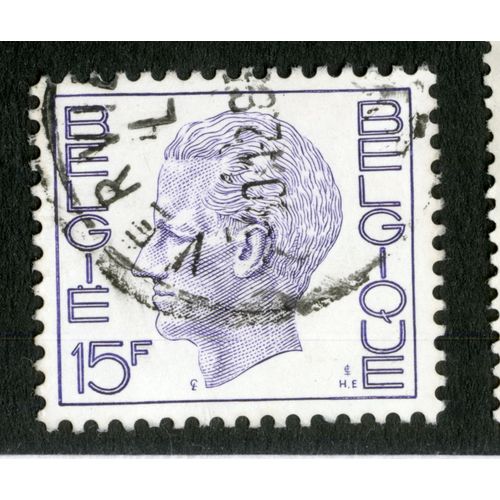 Timbre Oblitéré Belgie, Belgique, 15 F