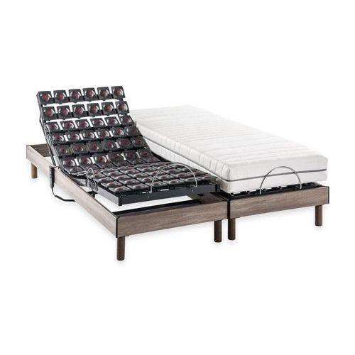 DEKO DREAM ENSEMBLE MATELAS+SOMMIER RELAXATION ÉLECTRIQUE ERGO 9 DREAMZONE - 2X80X200 CM - MATELAS RESSORTS ENSACHÉS