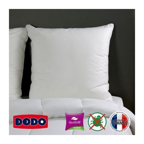Dodo Oreiller Grand Luxe Quallofil Allerban 60x60 Cm Blanc