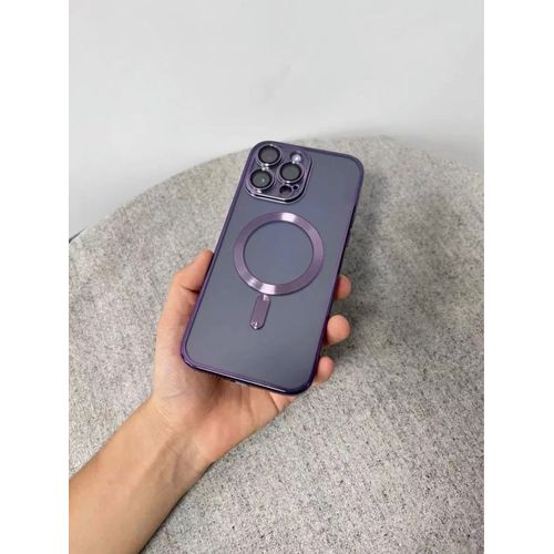 Coque Magnétique Galvanisé Pour Iphone 15 Compatible Avec Magsafe 