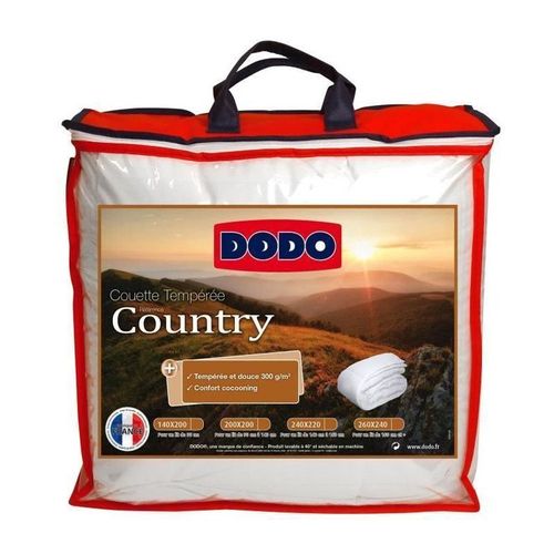 Dodo Couette Temperee Country - 200 X 200 Cm - Blanc