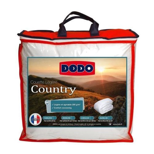 Dodo Couette Legere Country - 140 X 200 Cm - Blanc