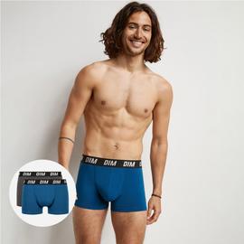 Lot De 2 Boxers Homme À Thermorégulation Active Bleu Parme Dim Sport