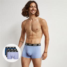 Lot De 3 Boxers Homme À Thermorégulation Active Bleu Parme Dim Sport