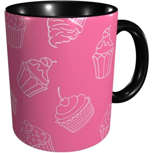 Tasse A Cafe De Couleur Drole, Tasses A Cupcakes Roses, Larges Tasses A Cafe Et Chocolat Chaud Pour Le The, Le Cafe, Le Cadeau
