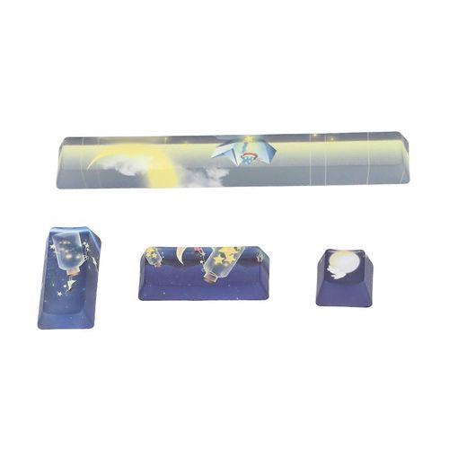 4pcs Custom Keycaps Couleurs Vives Modèles Intéressants DIY Pièces De Rechange Pour Claviers Mécaniques