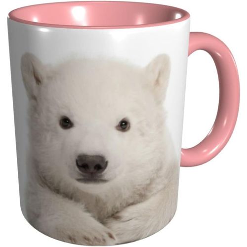 Tasse A Cafe De Couleur Amusante, Tasses Pour Bebe Ours Polaire, Larges Tasses De The Et De Chocolat Chaud Pour Le The, Le Cafe, Le Cadeau