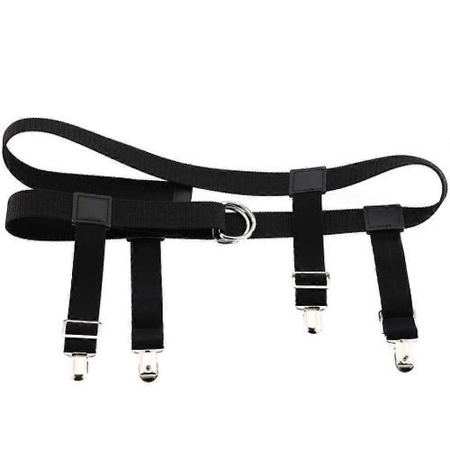 Hommes Femmes Ceinture Élastique En Nylon Avec Jarretière Clip Clip Bas Pantalon Jeans Holder Strains Pince Réglable