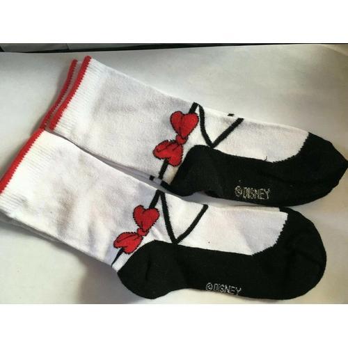 2 Paires De Chaussettes Minnie De Disney Pointure 23/26 - Neuves