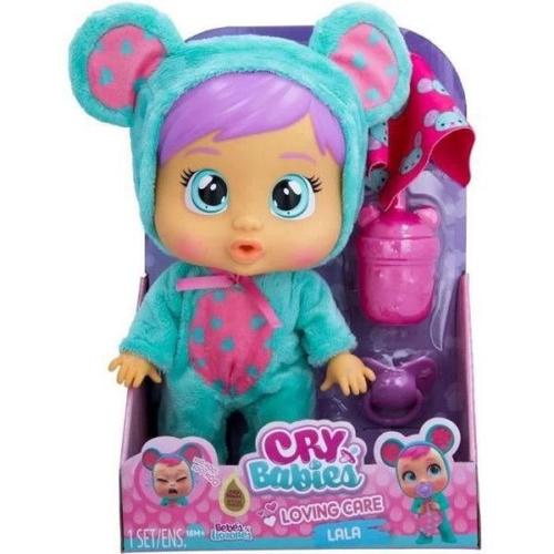 Poupon Cry Babies Lovin' Care - Lala - Imc Toys - 907355 - 26 Cm - 3 Accessoires