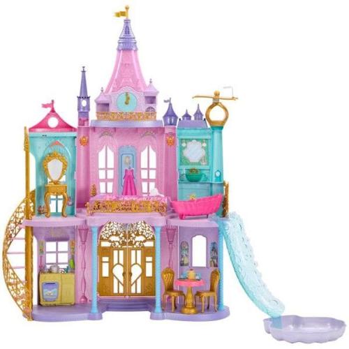 Grand Château Des Princesses - Mattel - Hlw29 - Poupee Mannequin Disney