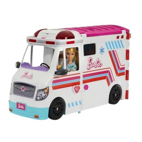 Barbie - Coffret Véhicule Médical Avec Ambulance Et Clinique - Poupée Mannequin - Barbie - Hkt79 - Poupee Mannequin Barbie