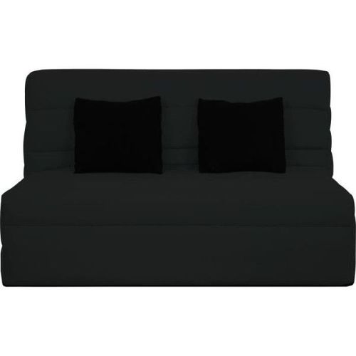 Banquette Bz Dunlopillo - Noir - Matelas Slyde 13cm - Anti-Acarien, Antibactérien, Anti-Moisissure