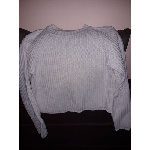 Pull Blanc Côtes Anglaises Marque R Essentiel