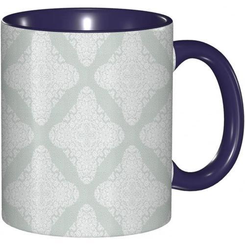 Tasse A Cafe Illustration Orientale De Formes Aux Tons Pastel Dans Un Style Monotone Impression Classique | Tasse Coloree Pour Le Bureau La Maison Le The Le Cafe