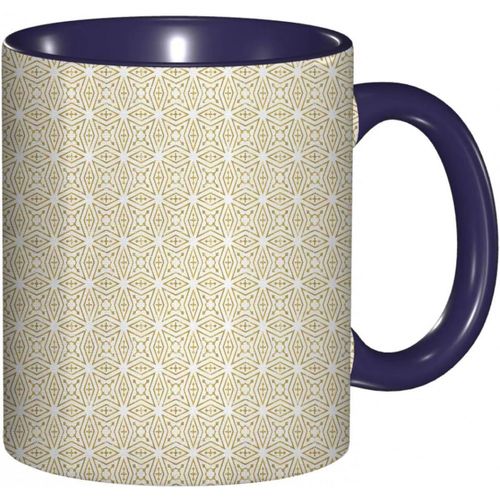 Tasse A Cafe Motif Geometrique Girih Avec Etoile Simple Inspiree D'un Imprime Ancien | Tasse Coloree Pour Le Bureau La Maison Le The Le Cafe