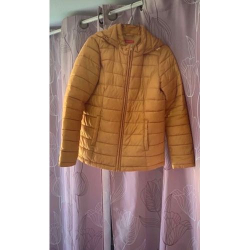 Manteau Femme Jaune Moutarde
