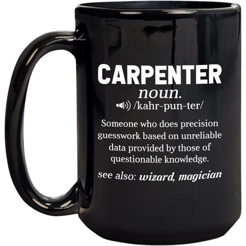 Tasse A Cafe En Ceramique, Definition De Charpentier, Tasse A Cacao Chaud, A Boisson, Adaptee A Un Usage Domestique Et Professionnel 330ml