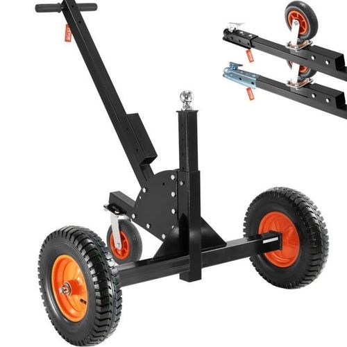 Remorque Chariot Mise À L'eau - Vevor - Chariot De Remorque Ajustable - Charge Max 680,4kg Hauteur Réglable 60-90cm