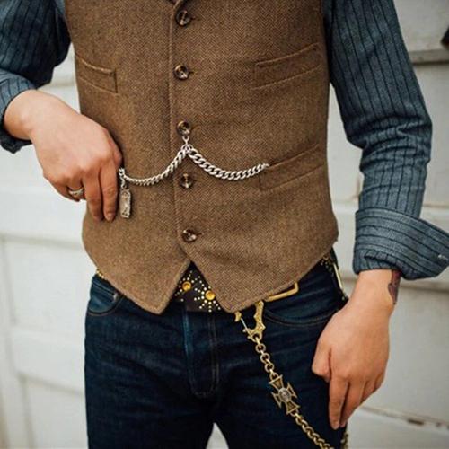 gilet homme gilet gilet tweed costume homme veste tactique casual