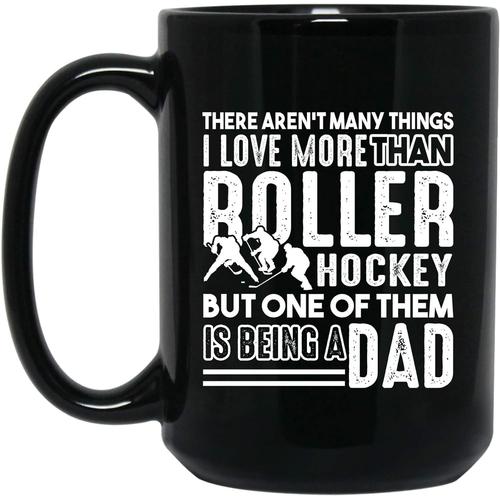 Papa Aime Les Tasses En Ceramique De Roller Hockey, Cadeaux Pour La Fete Des Peres, Tasse A Cafe De Joueur De Roller Hockey