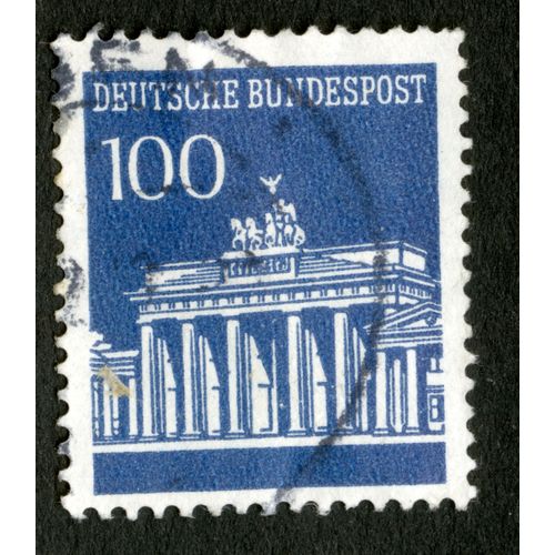 Timbre Oblitéré Deutsche Bundespost, 100