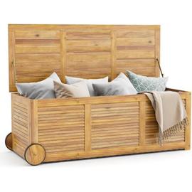 Relaxdays meuble de jardin en bois extérieur - meuble de balcon lames de  bois - meuble