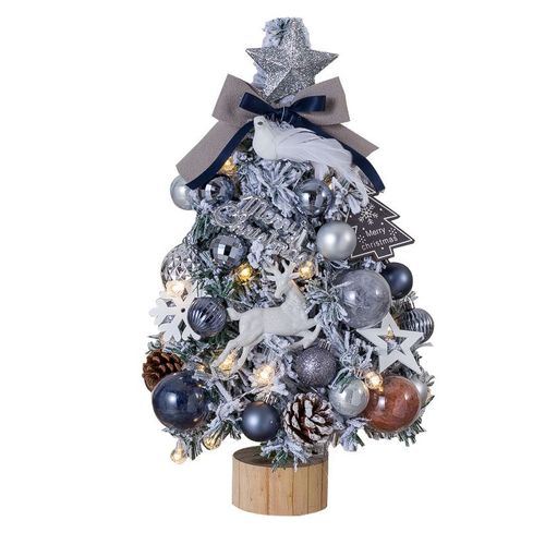 Arbre de Noël avec lumières Petit paquet Ornement d'arbre de table