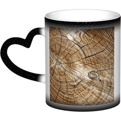Tasse A Cafe A Texture De Bois Ancien 11oz - Cadeaux Pour Papa Maman Cadeaux D'anniversaire Tasse - Tasse Personnalisee A Changement De Couleur