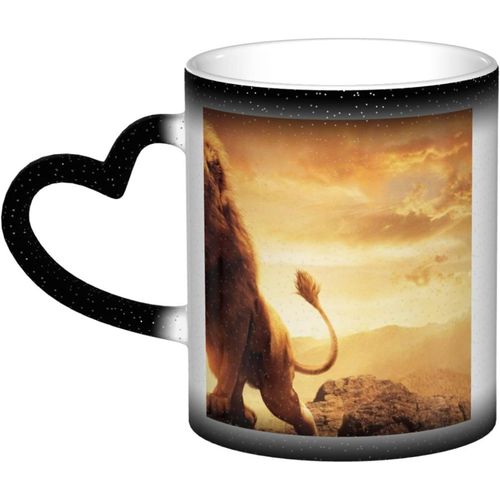 Tasse A Cafe Lion 11oz - Cadeaux Pour Papa Maman Cadeaux D'anniversaire Tasse - Tasse Personnalisee A Changement De Couleur