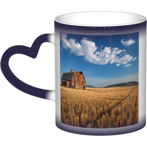 Tasse A Cafe American Farm 11oz - Cadeaux Pour Papa Maman Cadeaux D'anniversaire Tasse - Tasse Personnalisee A Changement De Couleur