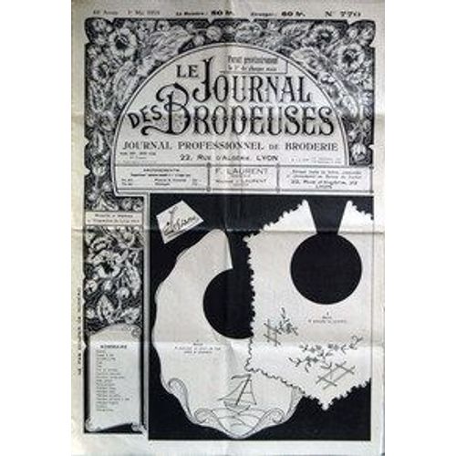 Journal Des Brodeuses (Le) N° 770 Du 01/05/1959