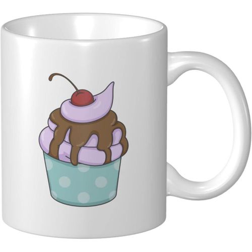 Jolie Tasse A Cafe Avec Cupcakes A La Creme Et Au Chocolat 11 Oz Pour Le Bureau La Maison Cadeau D'anniversaire Tasse A The