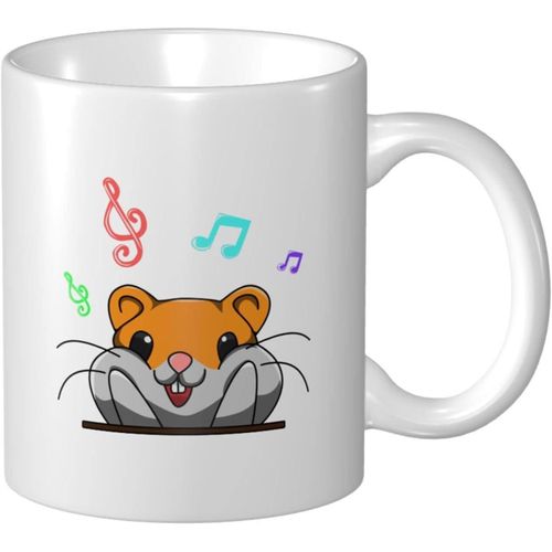 Tasse A Cafe Hamster De Dessin Anime 11 Oz Pour Le Bureau La Maison Cadeau D'anniversaire Tasse A The