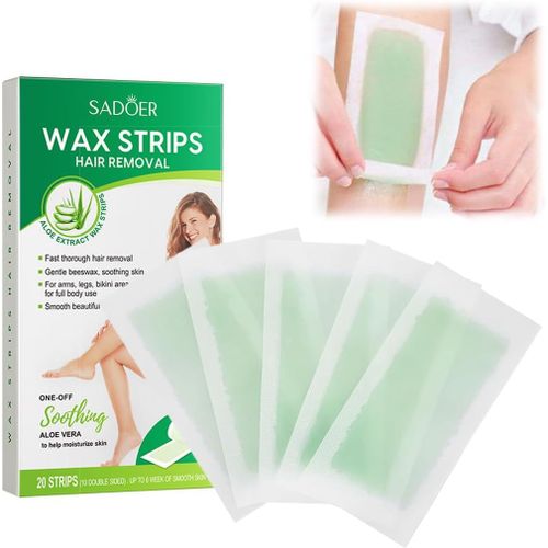 Yemaesre-Lot De 20 Bandes De Cire Pour Épilation, Bandes Cire Épilation Pour Le Vi , Corps, Bras, Jambes, Poitrine, Dos, Et Bikini ¿ Pour Homme Et Femme