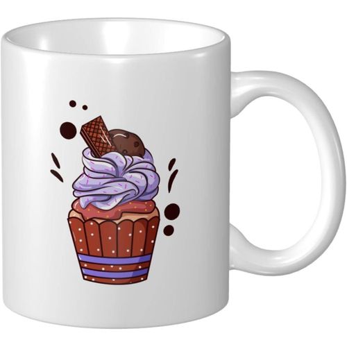Tasse A Cafe Cupcakes Au Chocolat 11 Oz Pour Bureau Maison Cadeau D'anniversaire Tasse A The