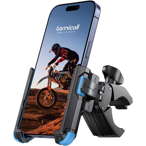 Anwxai-Support Téléphone Vélo,Support Téléphone Moto-[1s Verrouillage] 360° Rotation,Ne Bloque Pas Caméra,Stable & Sûr,Pour Iphone 16/15/14/13/12/11,Huawei,4,7-7"" Smartphones
