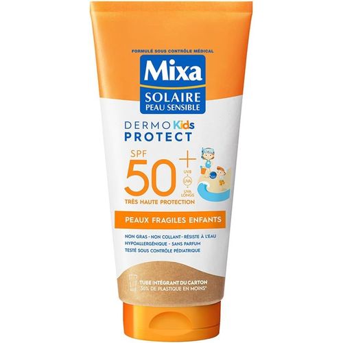 Anwxai-Mixa Solaire Peau Sensible-Lait Soin Solaire Très Haute Protection Spf50+ Uva,Uva Longs,Uvb-Peaux Fragiles Enfants-Résistant À L'eau-Anti-Sable-Hypoallergénique,Sans Parfum-175ml 