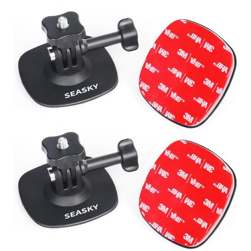 anwxai-Lot De 2 Supports Adhésifs Flexibles A1 Pour Casque Avec 3M PourGopro Hero13/12/11/10/9/8 Max Dji Action 5 Pro 4 3 Insta360 X5 X4 X3 Ace Pro 2 Accessoires De Caméra De Sport,Surfaces