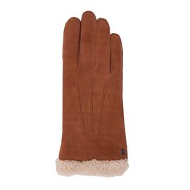 Isotoner femme gants cuir chaud vert sapin 68602