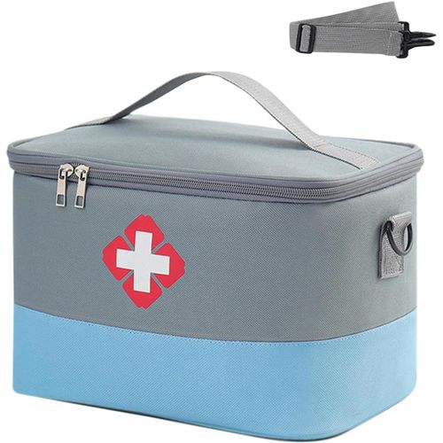 Anwxai-Trousse De Secours Vide,Étanche Sac De Médecine Portable,Trousse De Médecine Sac D'urgence Degrande Capacité,Trousse Secours Avce Sangle,Pour Activités De Plein Air,Maison,Voyages