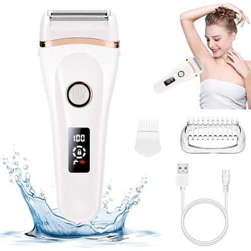 Anwxai-Rasoir Électrique Pour Femme-Tondeuse Bikini Sans Fil-Rasoir Électrique Sans Douleur Pour Une Utilisation Humide Et Sèche-Rasoir Pour Femme Rechargeable Pour Le Visage,Les Lèvres,Les Bras 