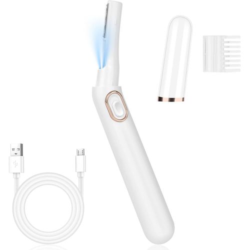 Anwxai-Tondeuse Visage Sourcils Électrique Femme,Tondeuse Cheveux Visage Avec Peigne Rechargeable Mini Rasoir Facial Pour Sourcils,Visage,Corps 