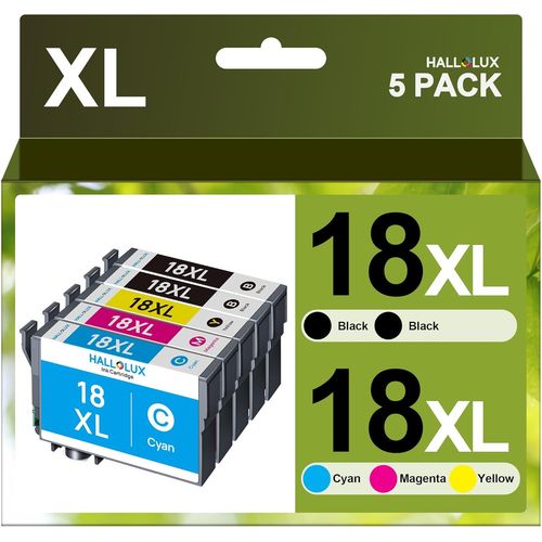 Lot De 5 Cartouches D'Encre 18Xl Compatibles Avec Epson 18Xl 18 Et Epson Xp 322 Pour Epson Xp-305 Xp-215 Xp-225 Xp-412 Xp-422 Xp-325 Xp-312 Xp-315 Xp-205 Xp-415 Xp-425[Marque2040]