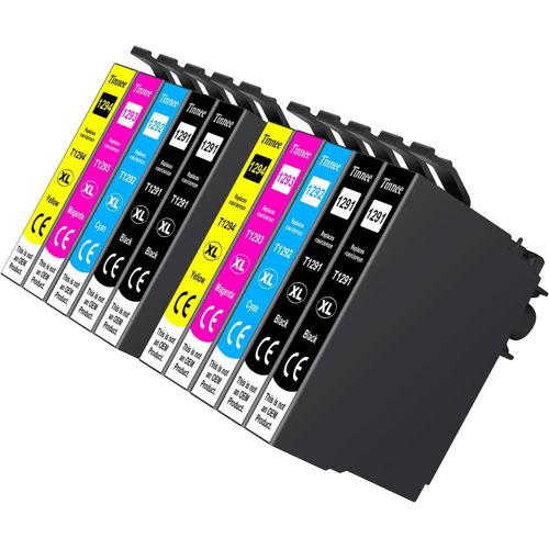 10-Pack T1295 Multipack Cartouche D'Encre Compatible Pour Epson T1291 T1292 T1293 T1294 Pour Epson Stylus Sx235W Sx420W Sx425W Sx435W Sx525Wd Sx535Wd Bx305Fw Bx320Fw Bx525Wd Wf-352[Marque1567]