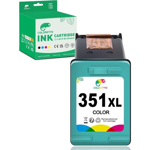 351Xl Cartouches D'Encre Remanufacturées Pour Hp Cartouche 351 350 Xl Deskjet D4260 D4360 D4280 Photosmart C4210 C4270 C4280 C4380 C4385 Officejet J5780 J5730 J6410 J5740 Imprimant[Marque2201]