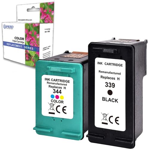 Cartouches Compatibles Pour Hp 339 Xl Noir + 344 Xl Couleur 344Xl 339Xl Cartouche Imprimante Deskjet 5740 5940 6620 6540 6940 6840 980 Officejet 7110 7130 7310 7 7310 7310 7310 77[Marque1578]