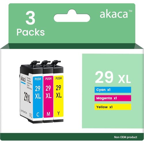 29Xl Cartouches D'Encre Compatibles Avec Epson 29 29Xl (1 Cyan, 1 Magenta, 1 Jaune) Pour Expression Home Xp-235 Xp-245 Xp-247 Xp-255 Xp-257 Xp-332 Xp-335 Xp-352 Xp-342 Xp-345 Xp-45[Marque1380]